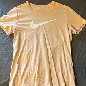Nike Light Orange Tee with White Swoosh